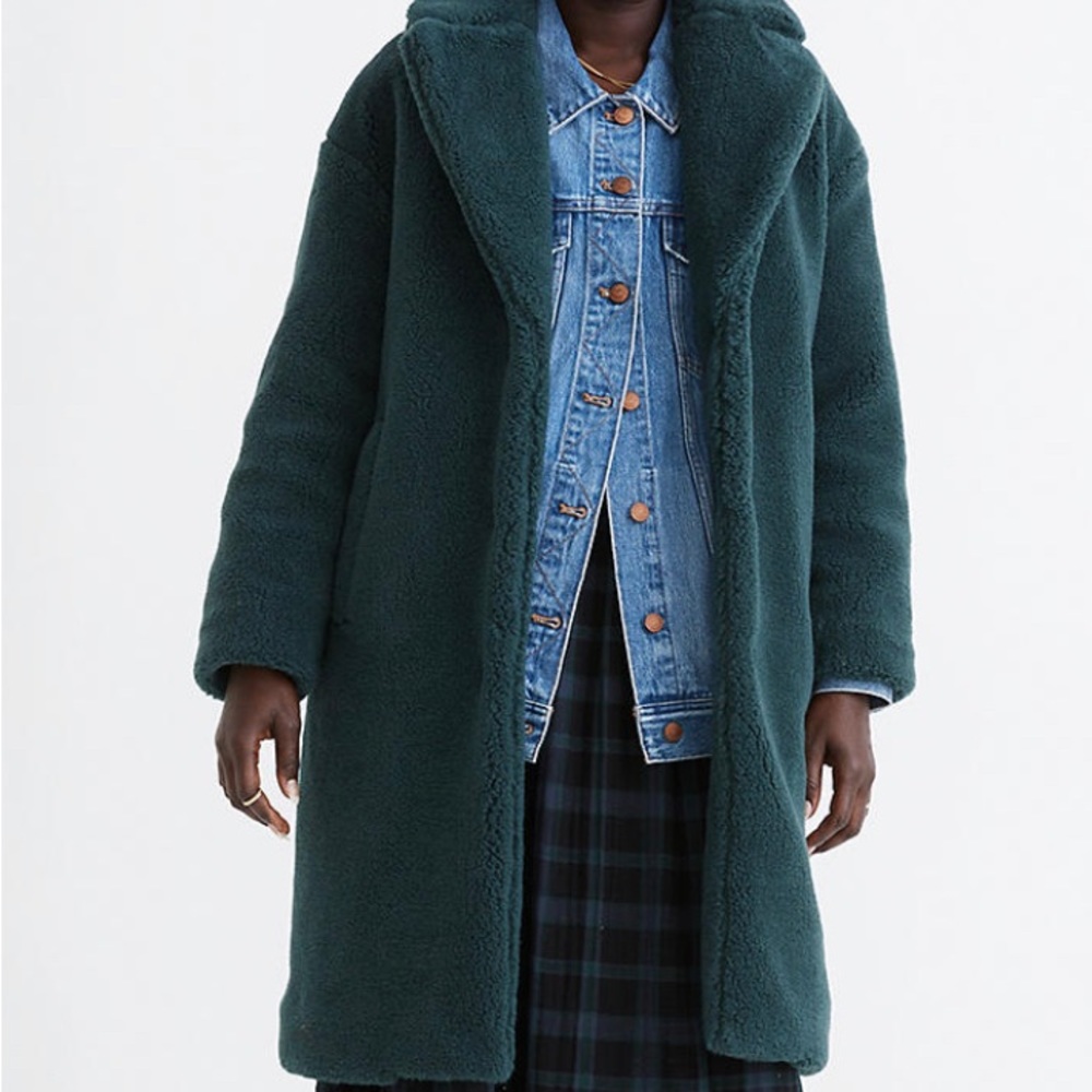 Madewell Sherpa Teddy Coat NWT